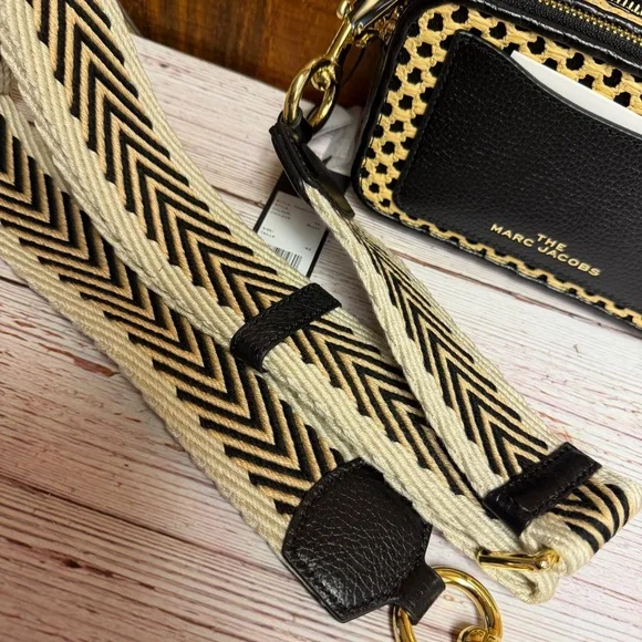 Marc Jacobs The Snapshot Cane Crossbody Bag - Black - Picture 9 of 10